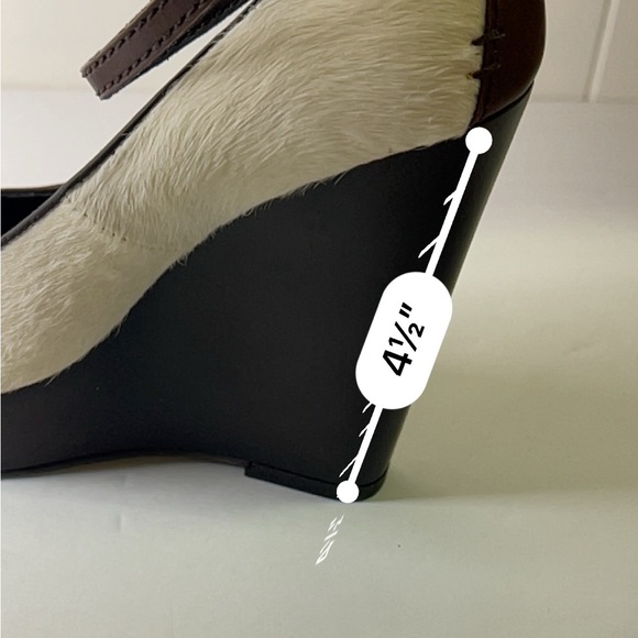 Calvin Klein Calf Hair And Leather Off White Heels US 7.5. READ DISCRIPTION - Picture 5 of 11